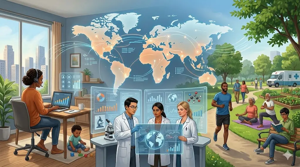 Global Health Research on Remote Work and Public Wellness