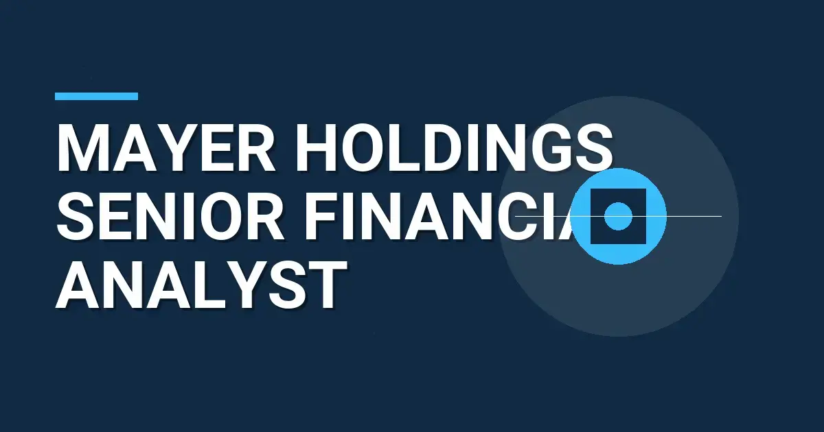 Mayer Holdings Senior Financial Analyst