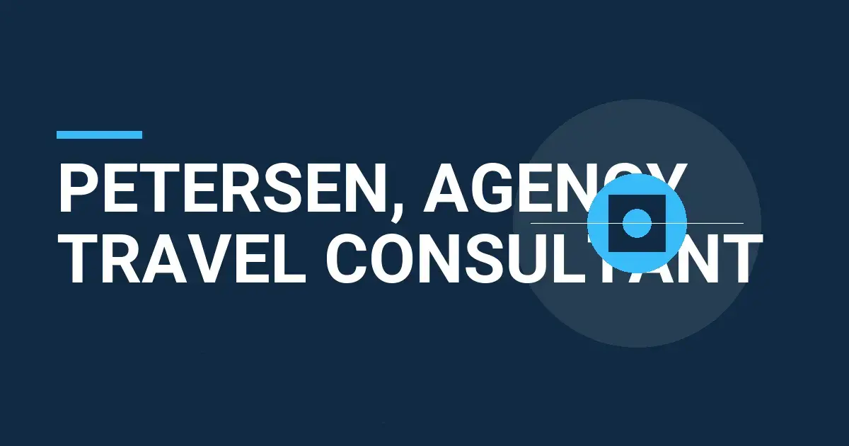 Petersen, Agency Travel Consultant